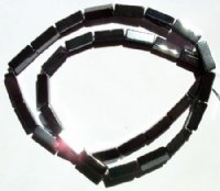 16 inch strand of 4x13mm Hematite Rectangle Beads